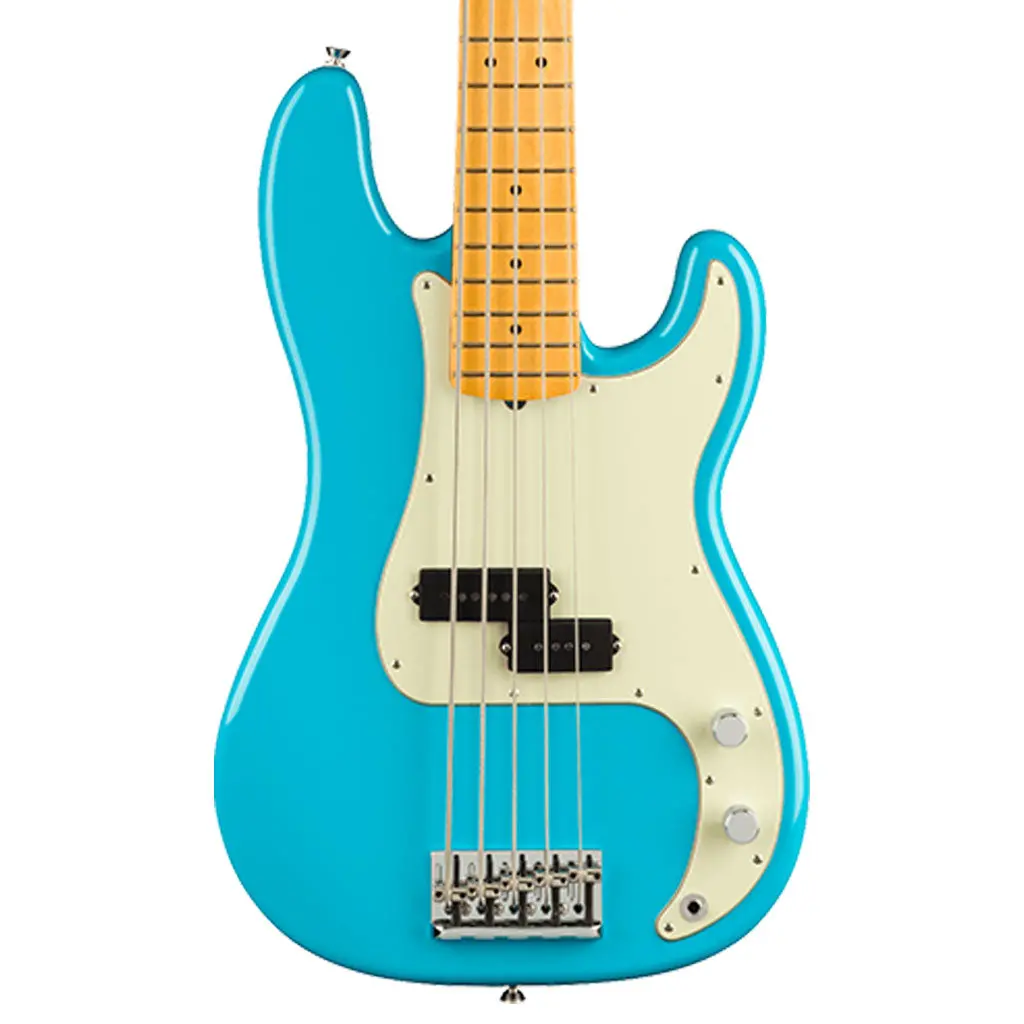 Fender - American Professional Ii Precision Bass® V - Maple Fingerboard - Miami Blue 1