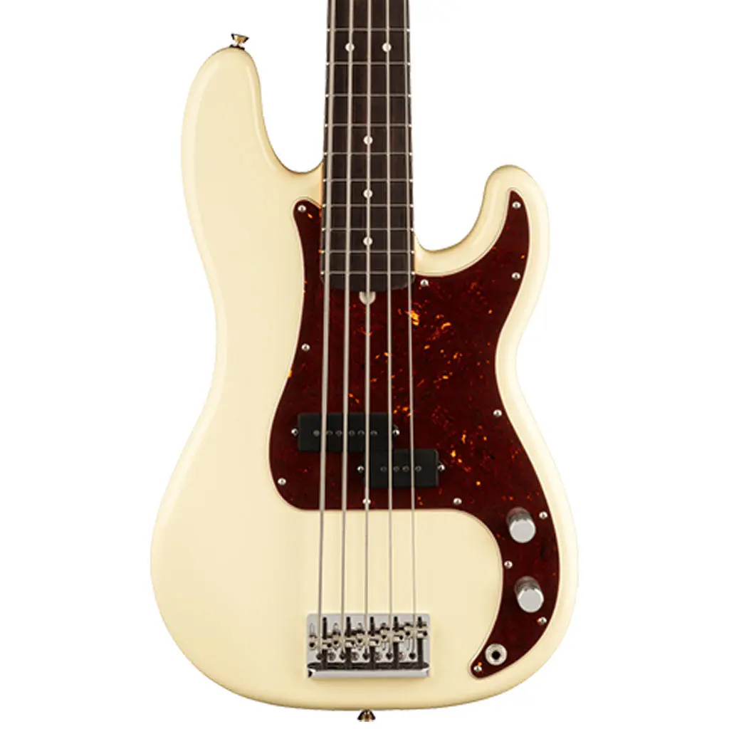 Fender - American Professional Ii Precision Bass® V - Rosewood Fingerboard - Olympic White 1