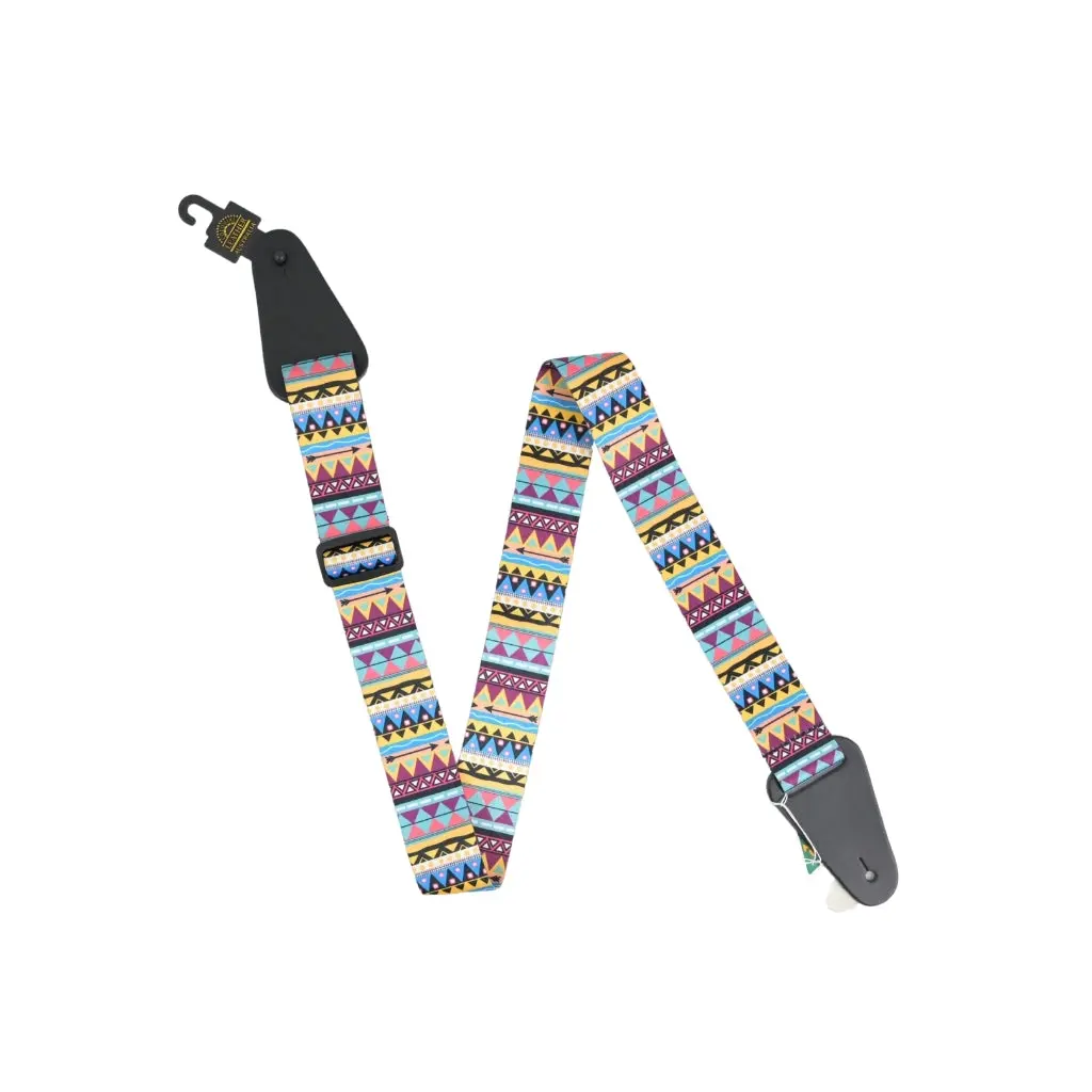 Colonial Leather - Direct Print Webbing Strap - Arrows & Pattern 1