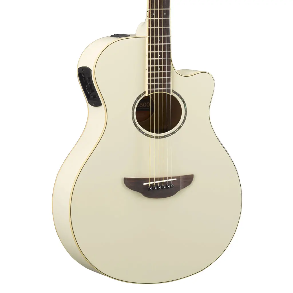 Yamaha - Apx600 Acoustic Guitar - Vintage White 1