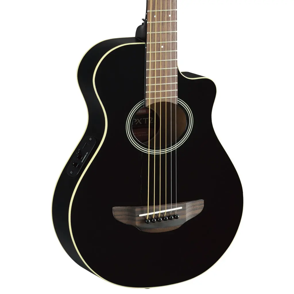 Yamaha - Apxt2bl Acoustic-Electric 3/4 Size Travel Guitar W/ Cutaway - Black 1
