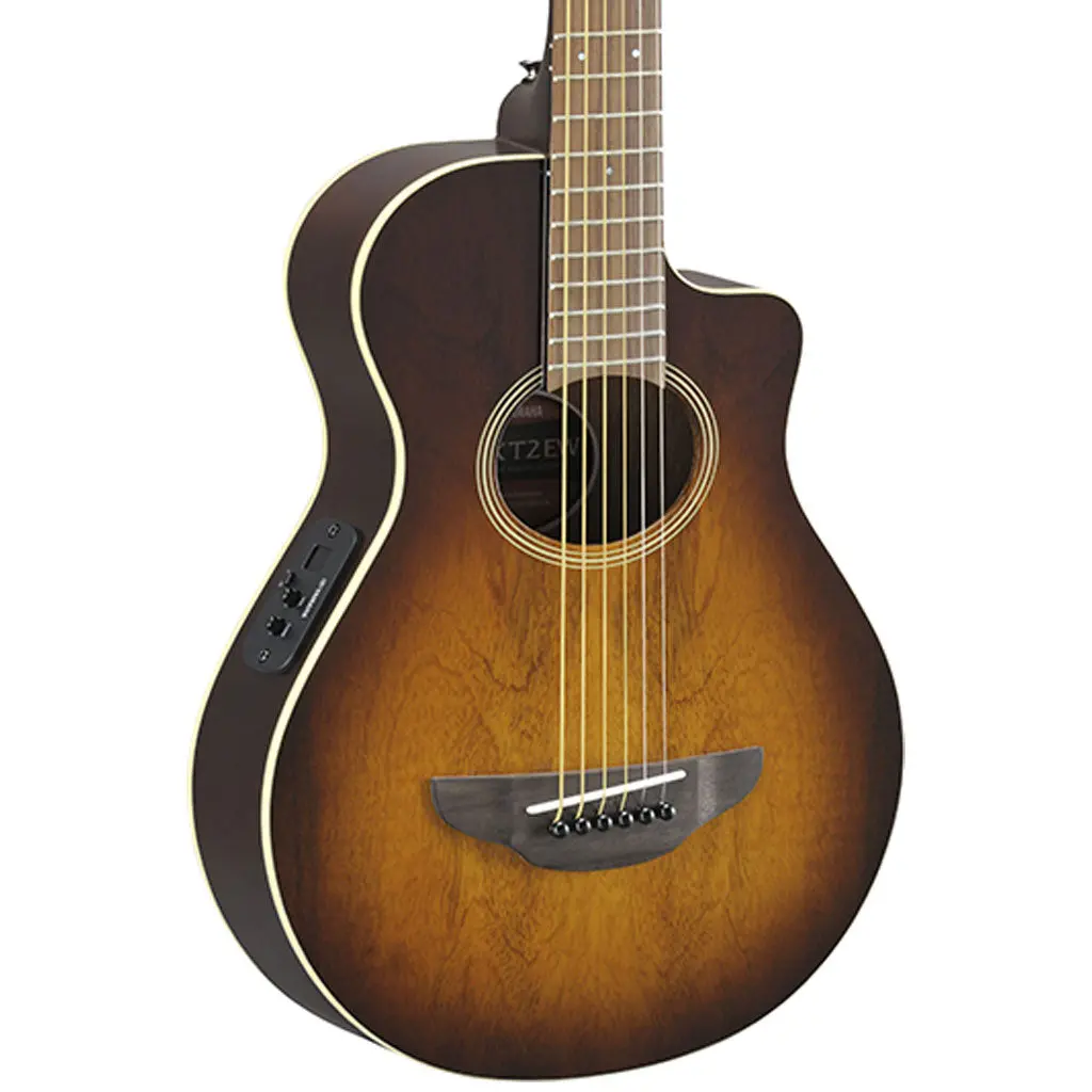 Yamaha Apxt2ew Exotic Wood 3/4 Acoustic/Electric Guitar W/Gigbag - Tobacco Brown Sunburst 1