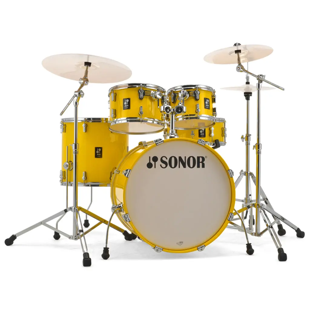 Sonor Aq1 Series Stage 5-Piece Kit With 2000 Series Hardware Set - Yellow 1