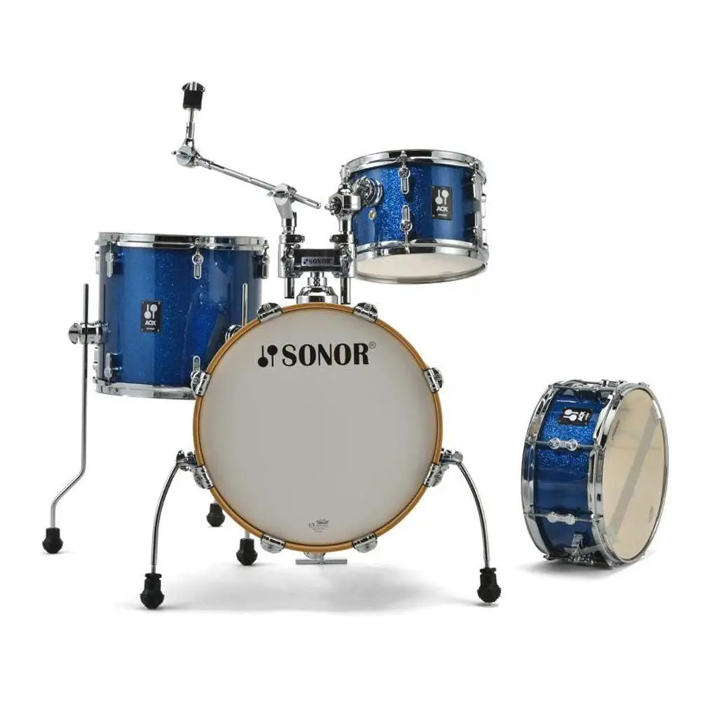 Sonor Aqx Series Jungle Drum Set - Blue Ocean Sparkle 1