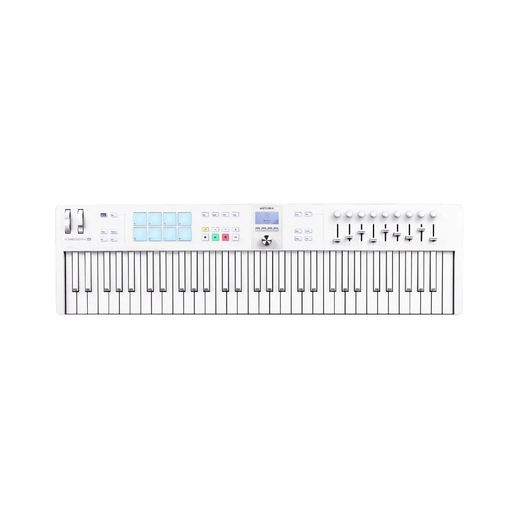 Arturia Keylab Essential Mk3 61-Key Midi Controller - Alpine White 1
