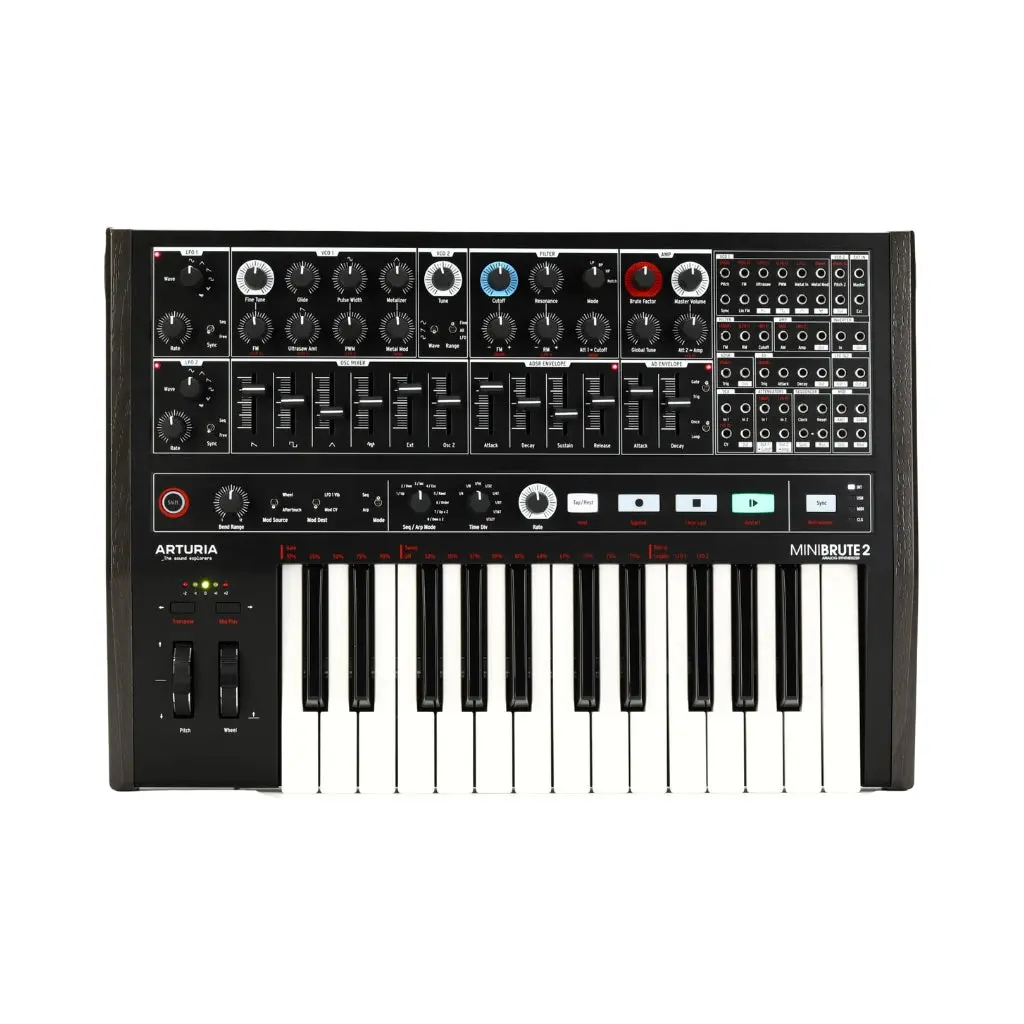 Arturia Minibrute 2 Semi-Modular Analog Synthesizer - Black 1
