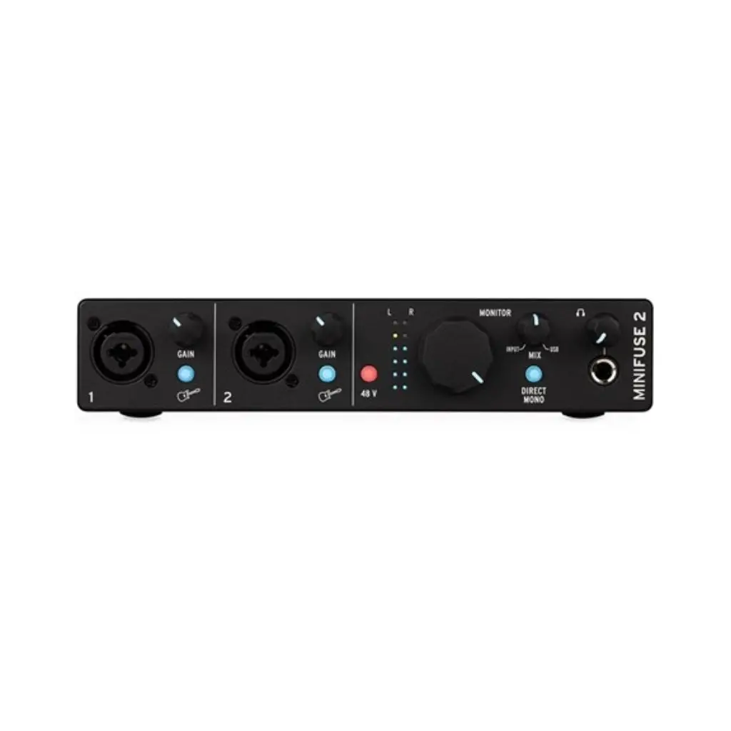 Arturia Minifuse 2 - 2 In/ 2 Out Audio Interface - Black 1