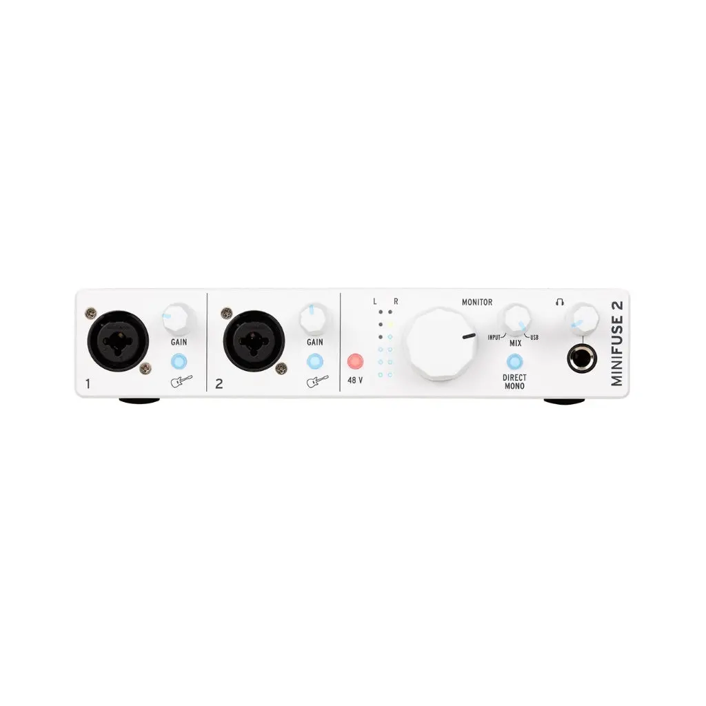 Arturia Minifuse 2 - 2 In/ 2 Out Audio Interface - White 1