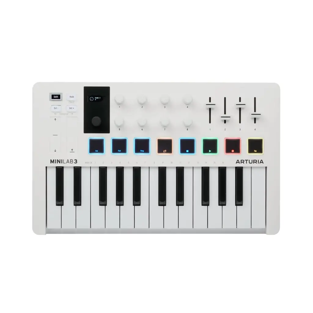 Arturia Minilab 3 25-Note Keyboard Controller - White 1