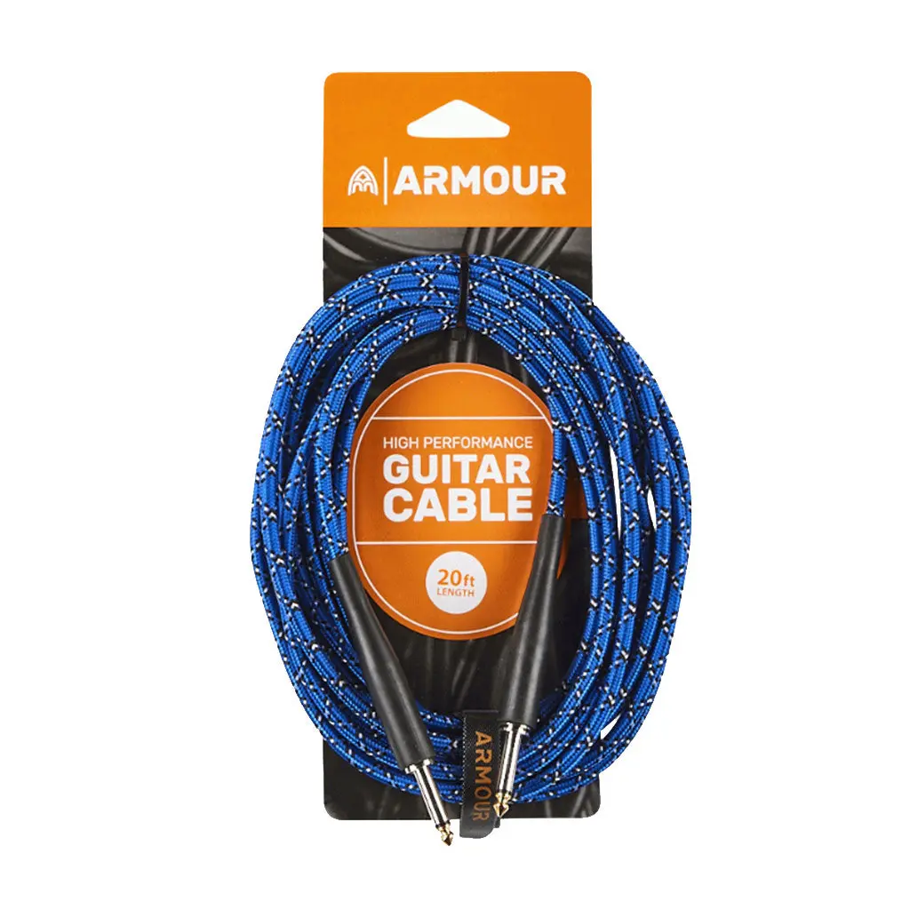 Armour Gw20p Guitar 20 Foot Woven Blue Python 1