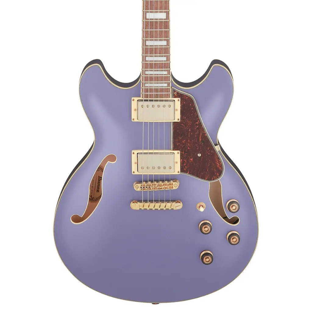 Ibanez As73g Artcore Guitar - Metallic Purple Flat 1