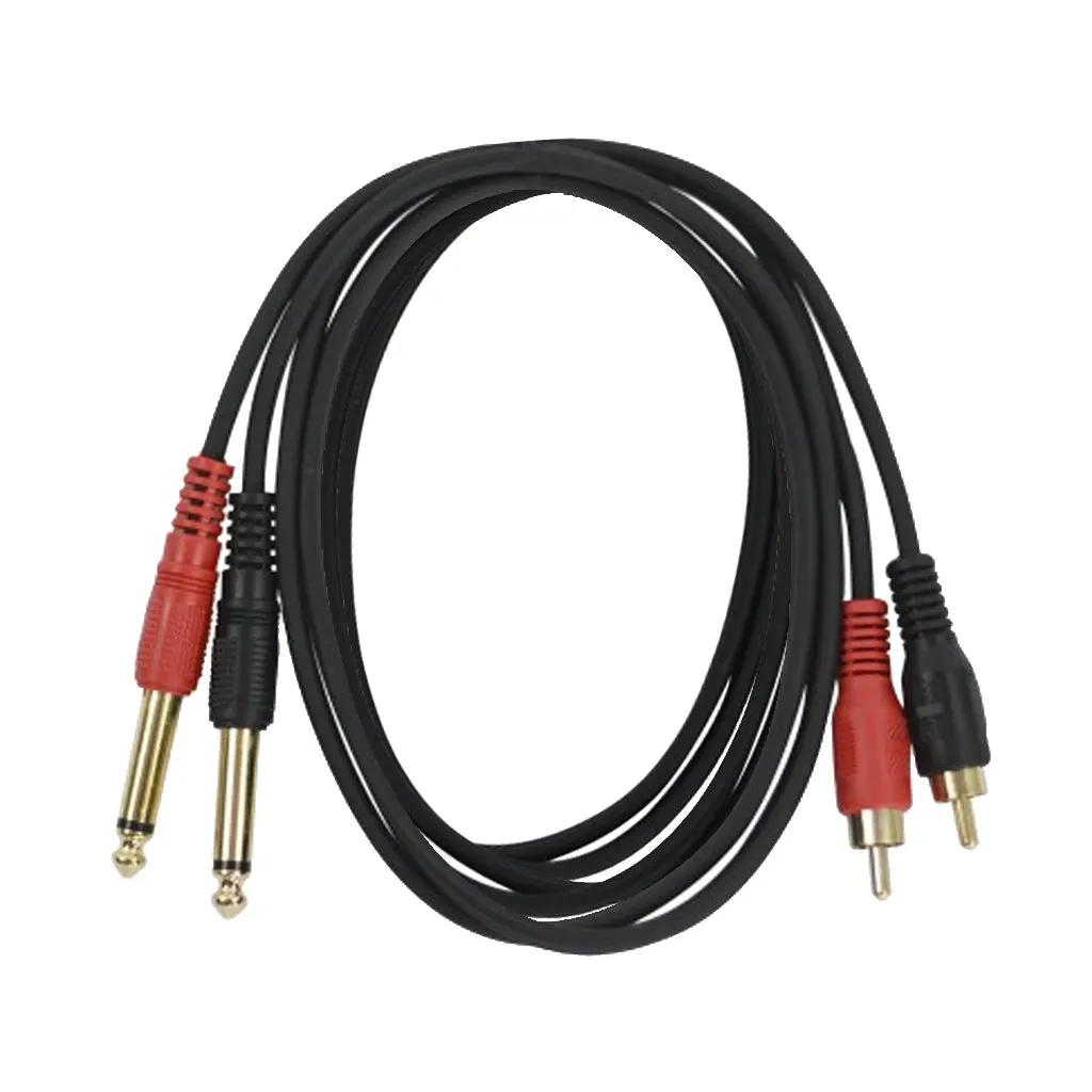 Australasian - 2 X 6.3 Mono To 2 X Rca  - 10 Foot 1