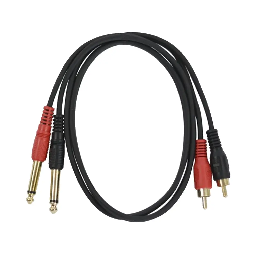Australasian - 2 X 6.3 Mono To 2 X Rca - 3 Foot 1
