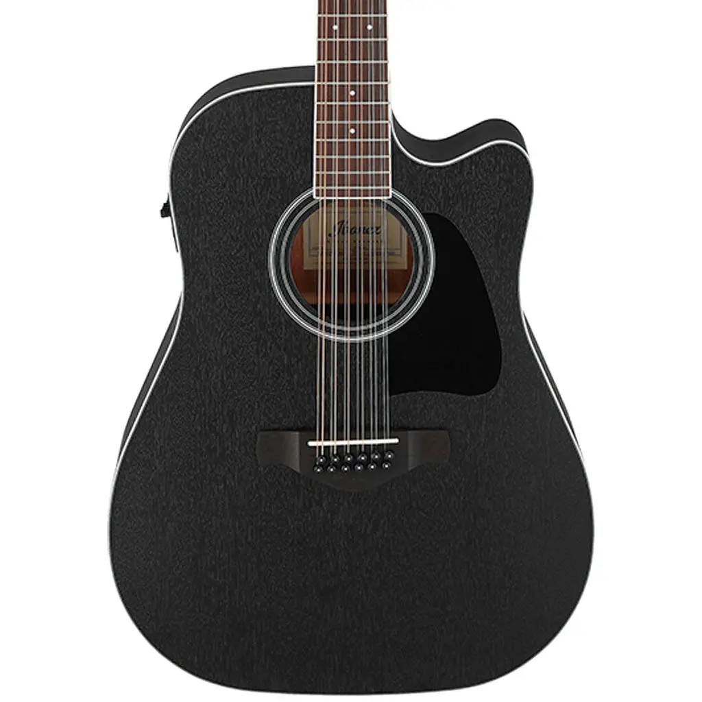 Ibanez - Aw8412ce 12 String Acoustic Guitar - Weathered Black 1