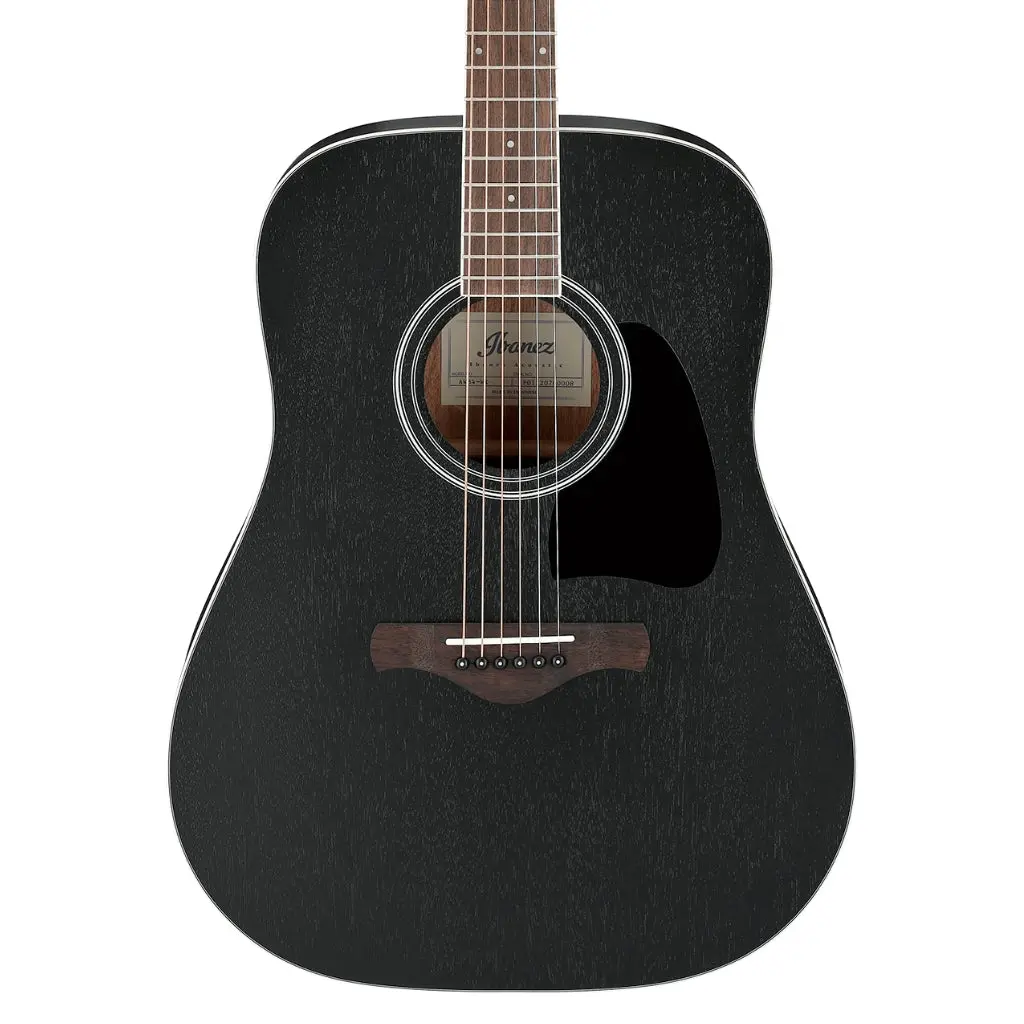 Ibanez Aw84 Artwood Acoustic Guitar - Weathered Black Open Pore 1