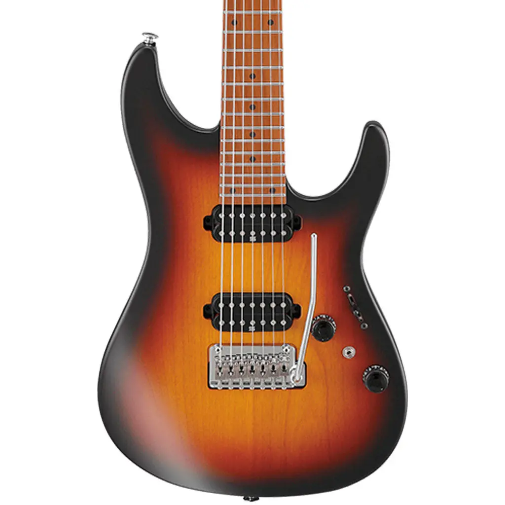 Ibanez - Az24027 7-String Prestige Electric Guitar W/ Case - Tri Fade Burst Flat 1