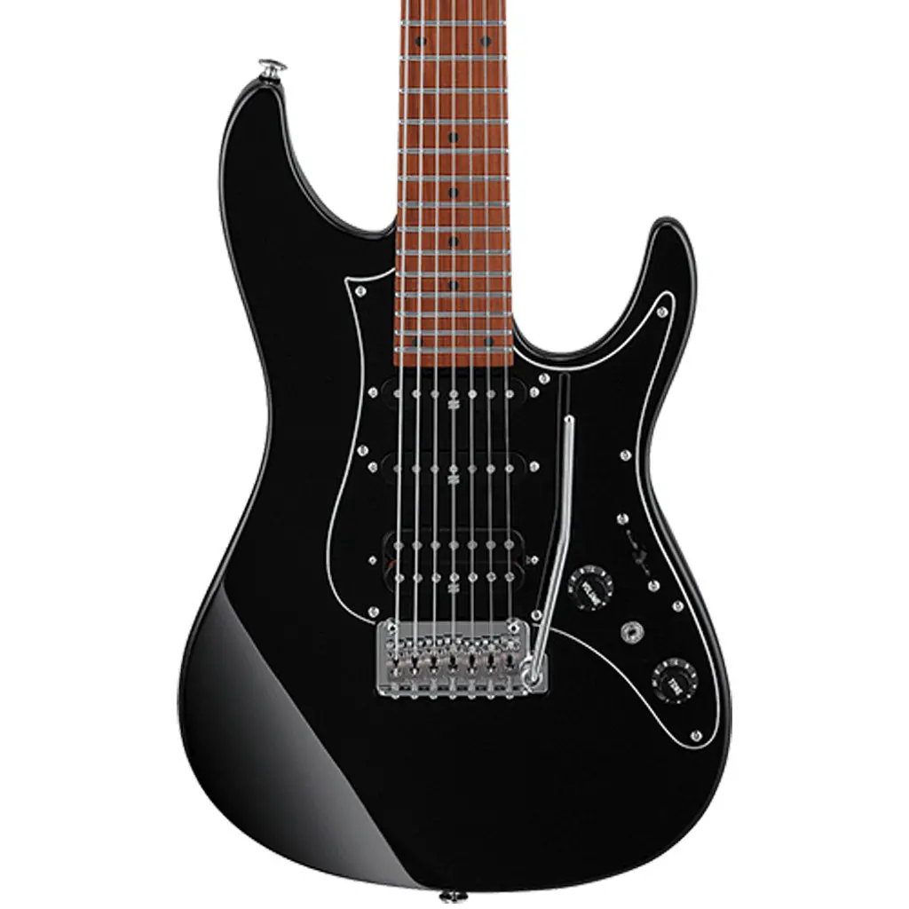 Ibanez - Az24047 7-String Prestige Electric Guitar W/ Case - Black 1