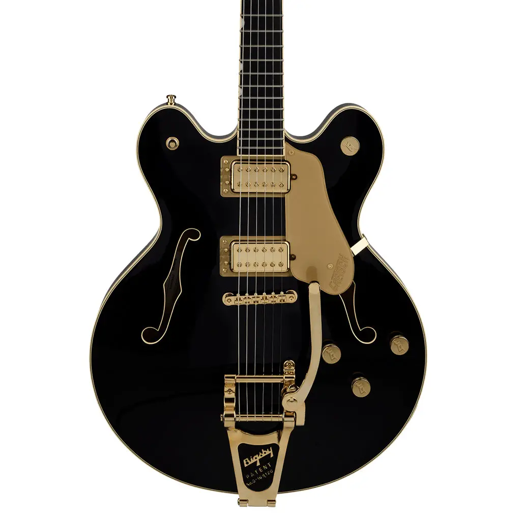 Gretsch Broadkaster Lx Center Block With String Thru Bigsby Ebony Fingerboard Black 1
