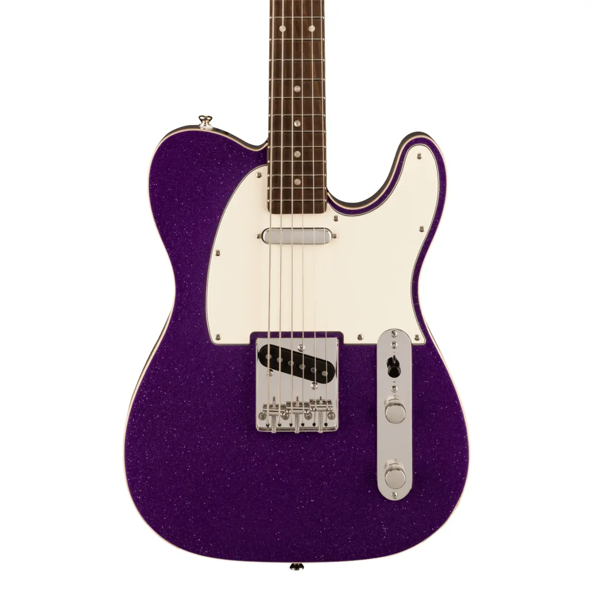 Squier Classic Vibe Baritone Custom Telecaster - Purple Sparkle, Laurel Fingerboard 1