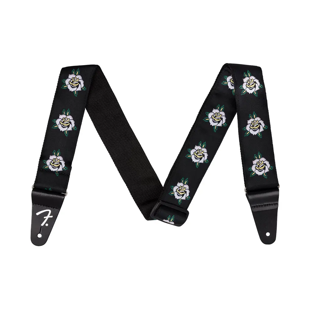 Fender Rose 2" Guitar Strap - White 1