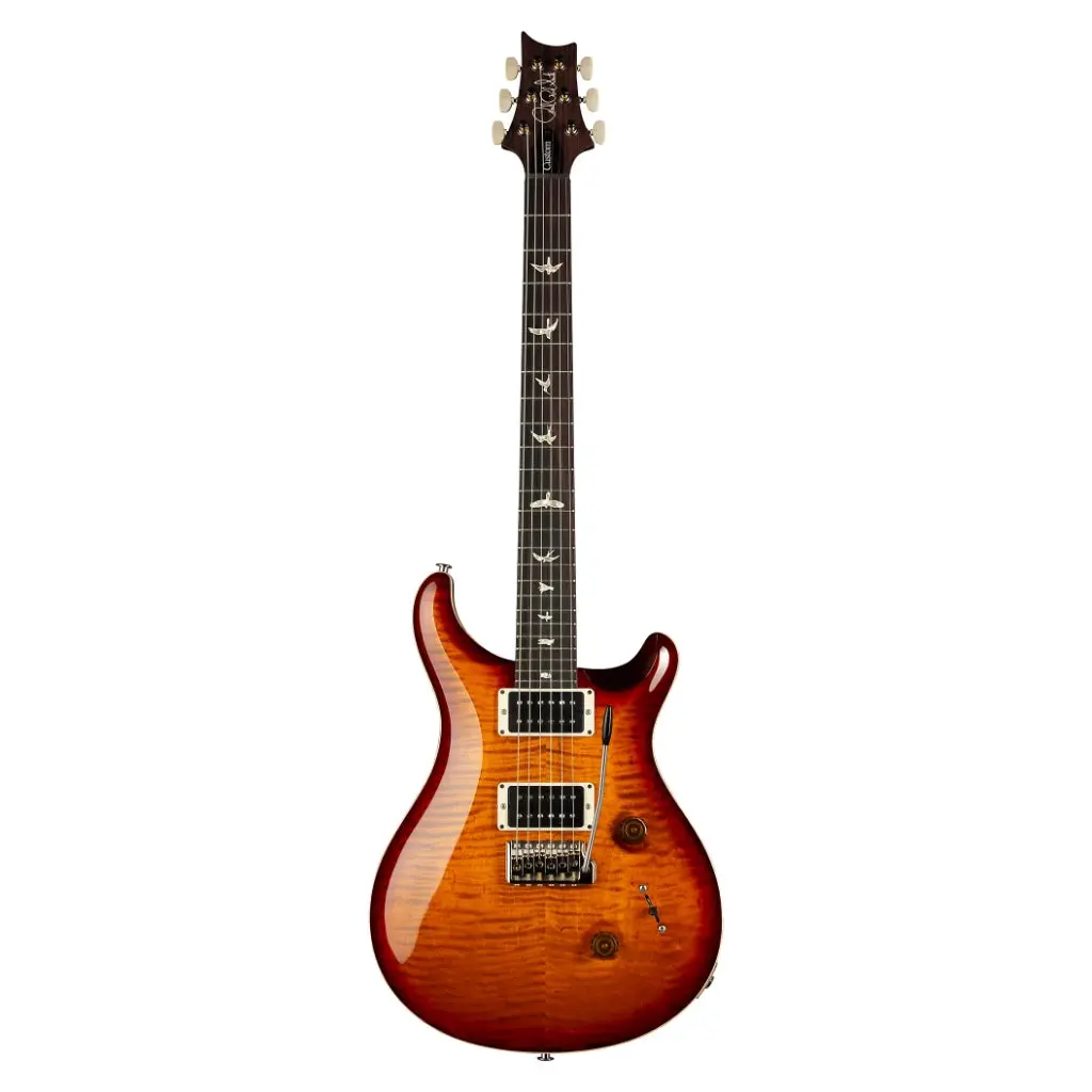 Prs Custom 24 Pattern Thin, 10 Top - Dark Cherry Burst 2