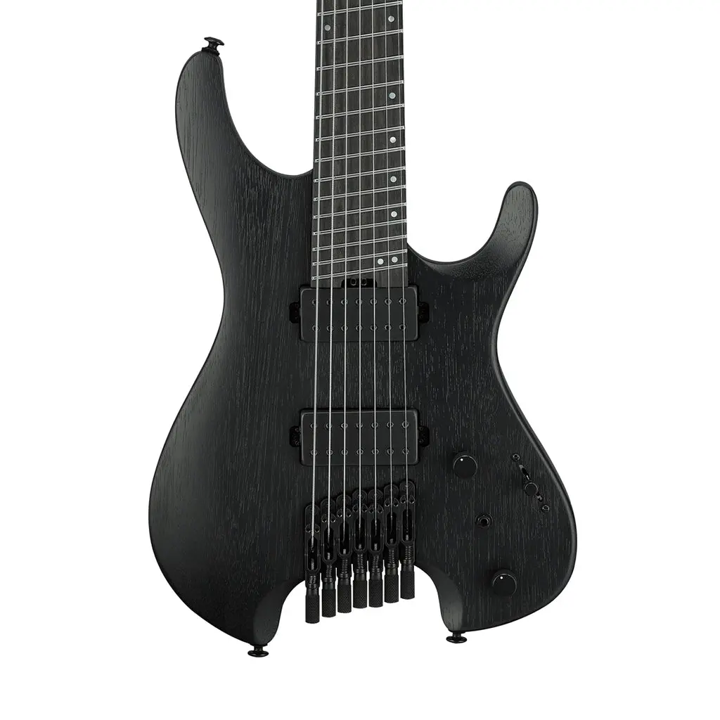 Ibanez Qx527b 7-String Headless Electric Guitar - Weathered Black 1