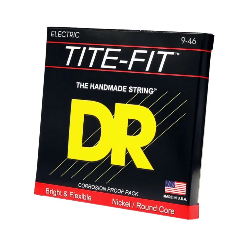 Dr Tite-Fit Nickel Plated Electric Guitar Strings - Light To Medium 9-46 1