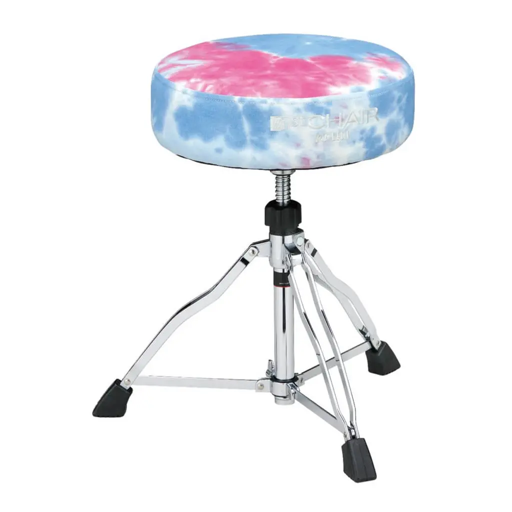 Tama 1St Chair Round Rider Drum Throne - Fluorescent Pink Sky 1