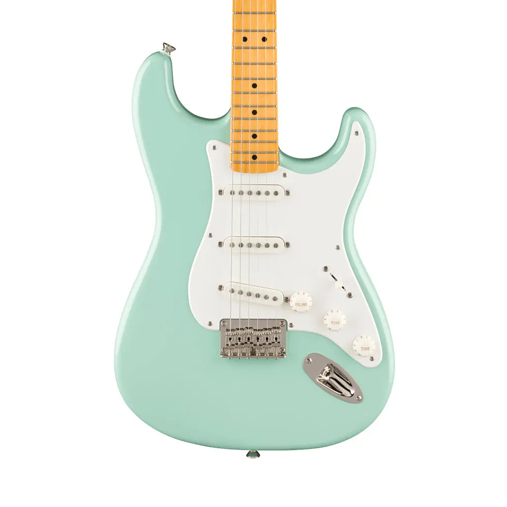 Squier Classic Vibe 50S Stratocaster Ht Maple Fingerboard W/Parchment Pickguard - Surf Green 1