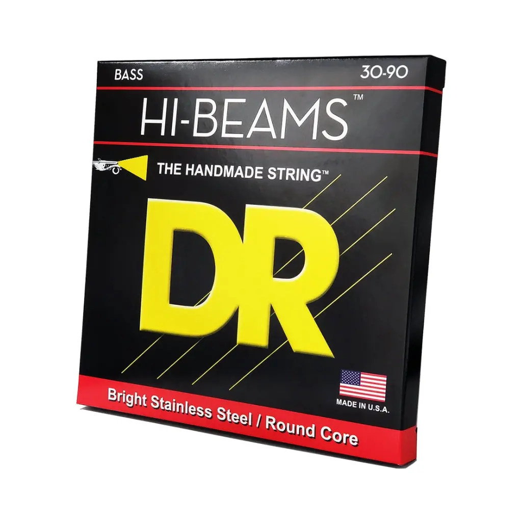 Dr Hi-Beam Stainless Steel Bass Guitar Strings - Super Light 30-90 1