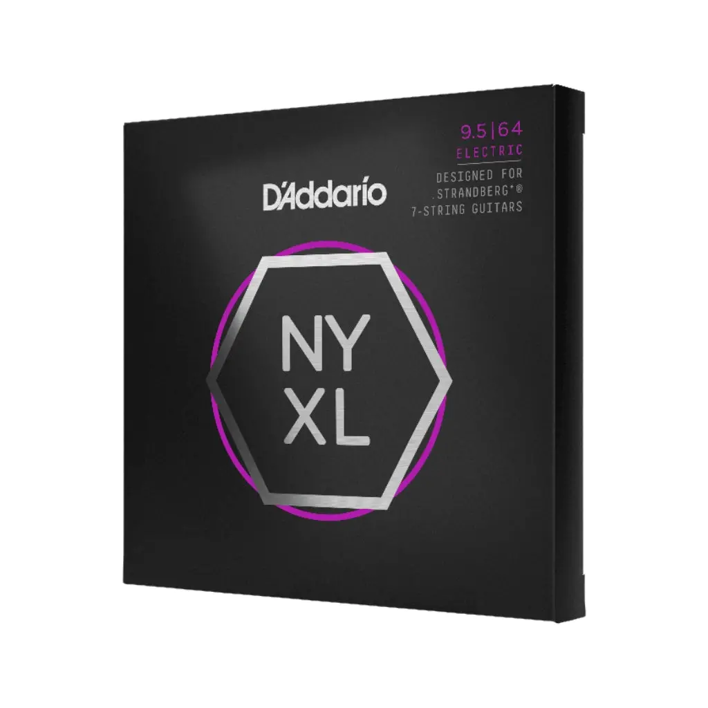 D'addario Nyxl09564sb Nyxl Nickel Wound Electric Guitar Strings - .0095-.064 Custom Light 7-String 1