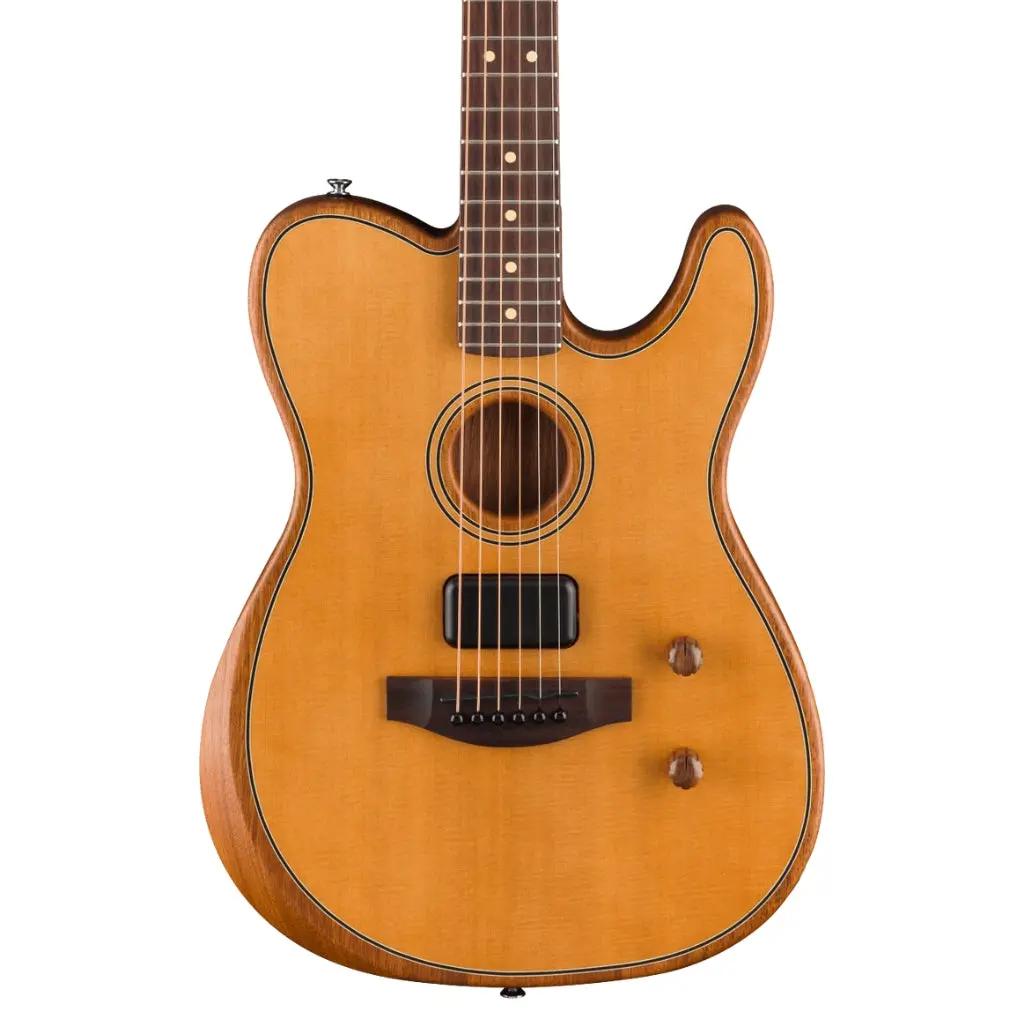 Fender Acoustasonic Standard Telecaster Guitar - Aged Natural 1