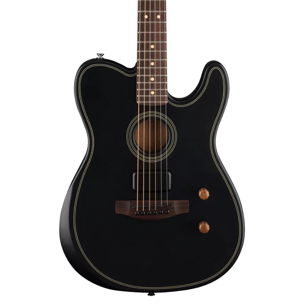 Fender Acoustasonic Standard Telecaster Guitar - Black 1