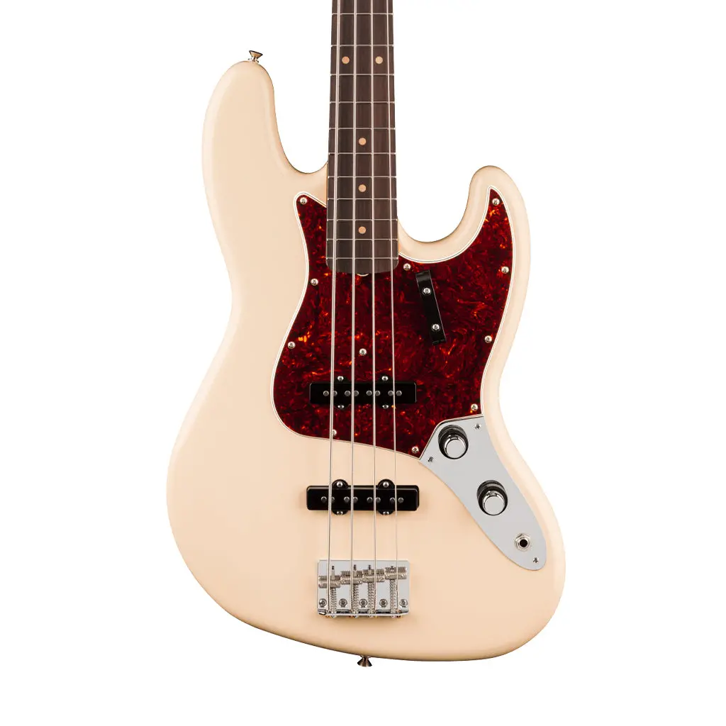 Fender Vintera Iii Early 60S Jazz Bass Rosewood Bass Guitar -  Olympic White 1
