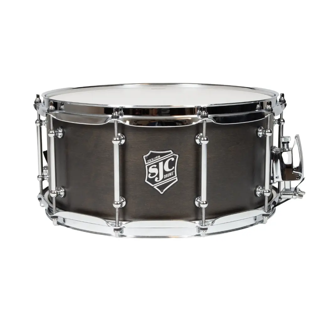 Sjc Custom Drums Navigator Snare Drum - 6.5 Inches X 14 Inches, Ghost Black 1