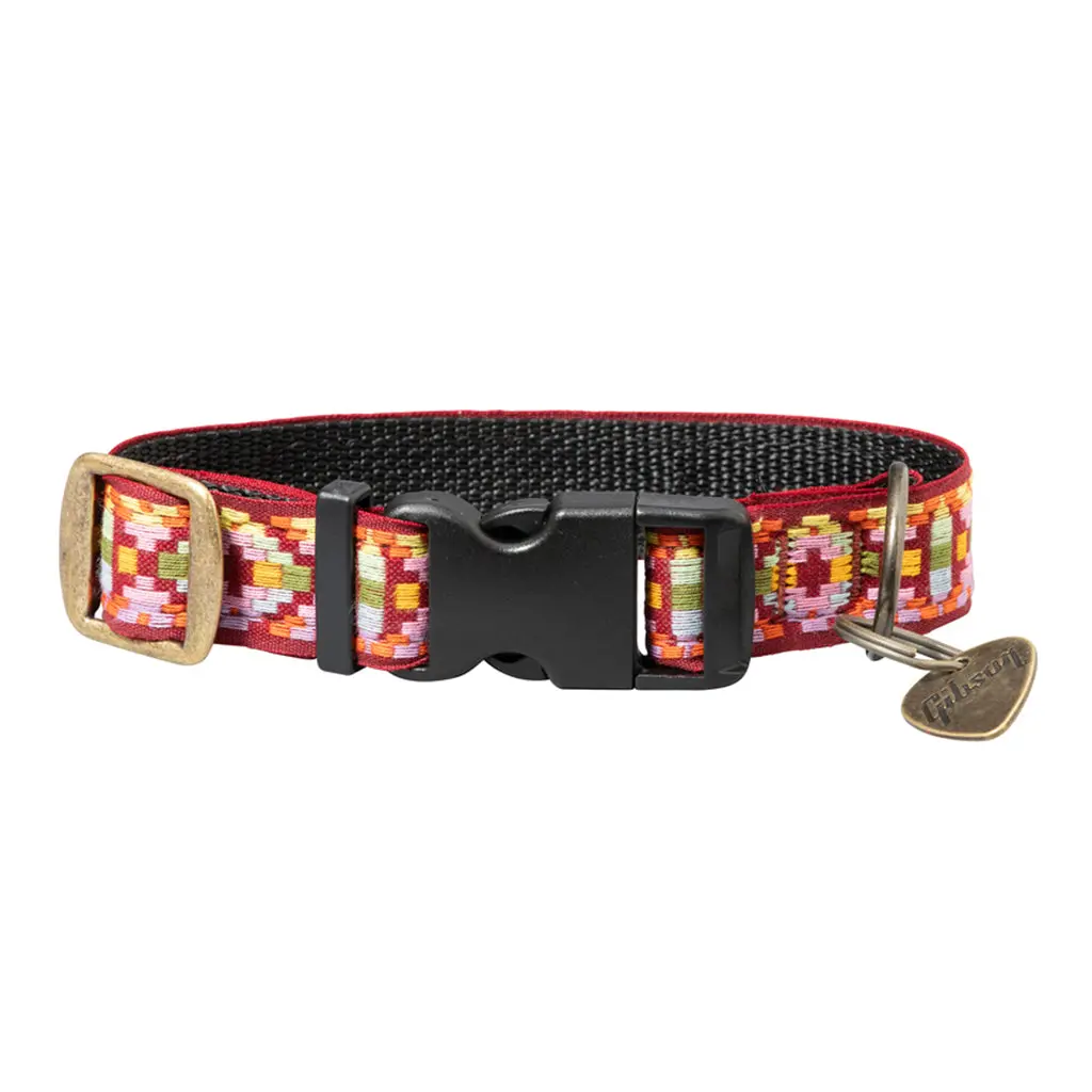 Gibson Dog Gtr Strap & Collar Set Pink Sm 7-27Kg 2