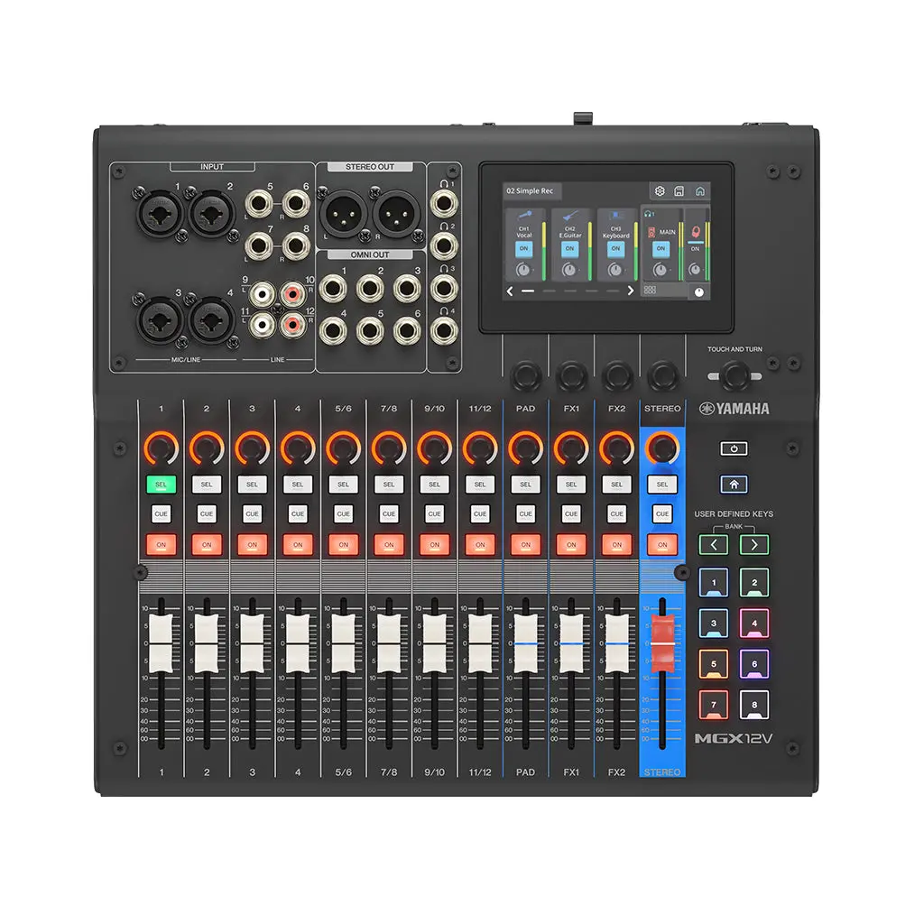 Yamaha Mgx12v Digital Mixer W/Video Interface - Black 1