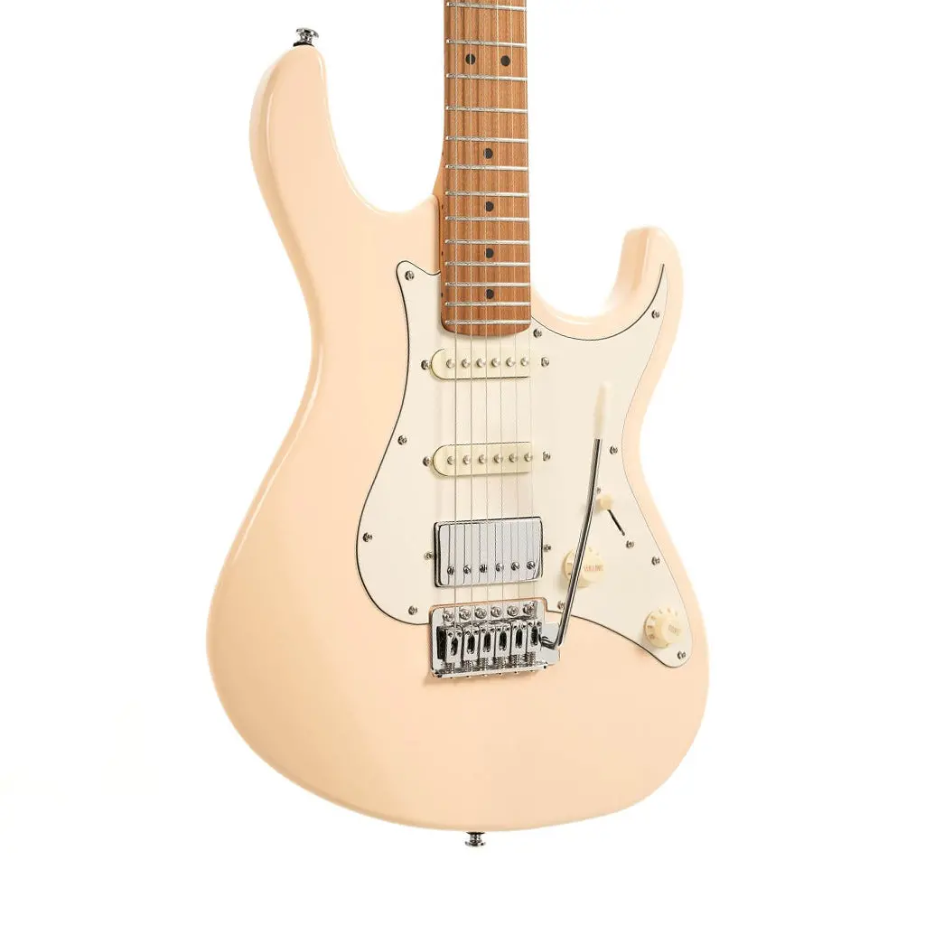 Cort G200se Hss Roasted Maple Neck Electric Guitar - Aged Cream 1