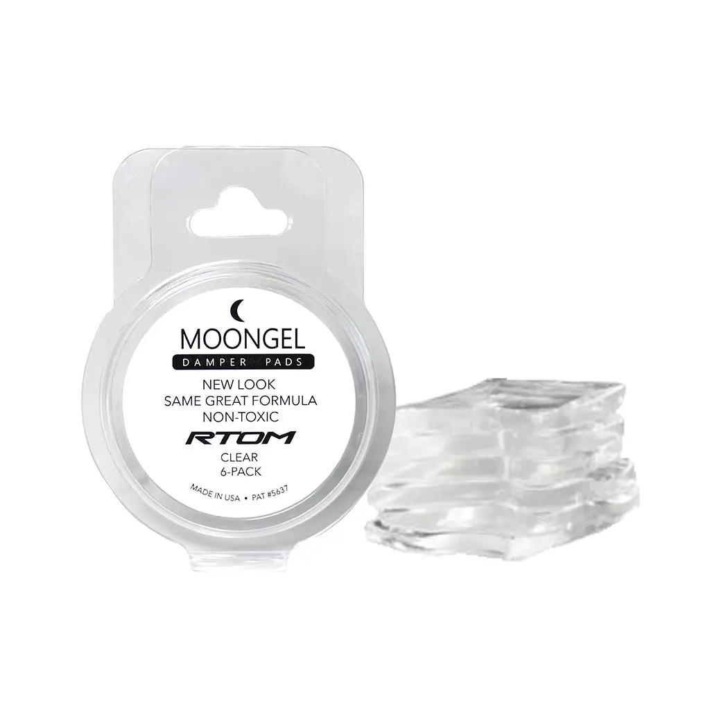 Moongel Drum Dampers Original (Clear) Pack Of 6 1