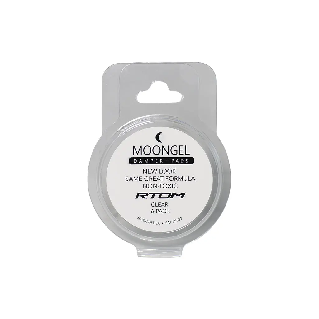 Moongel Drum Dampers Original (Clear) Pack Of 6 2