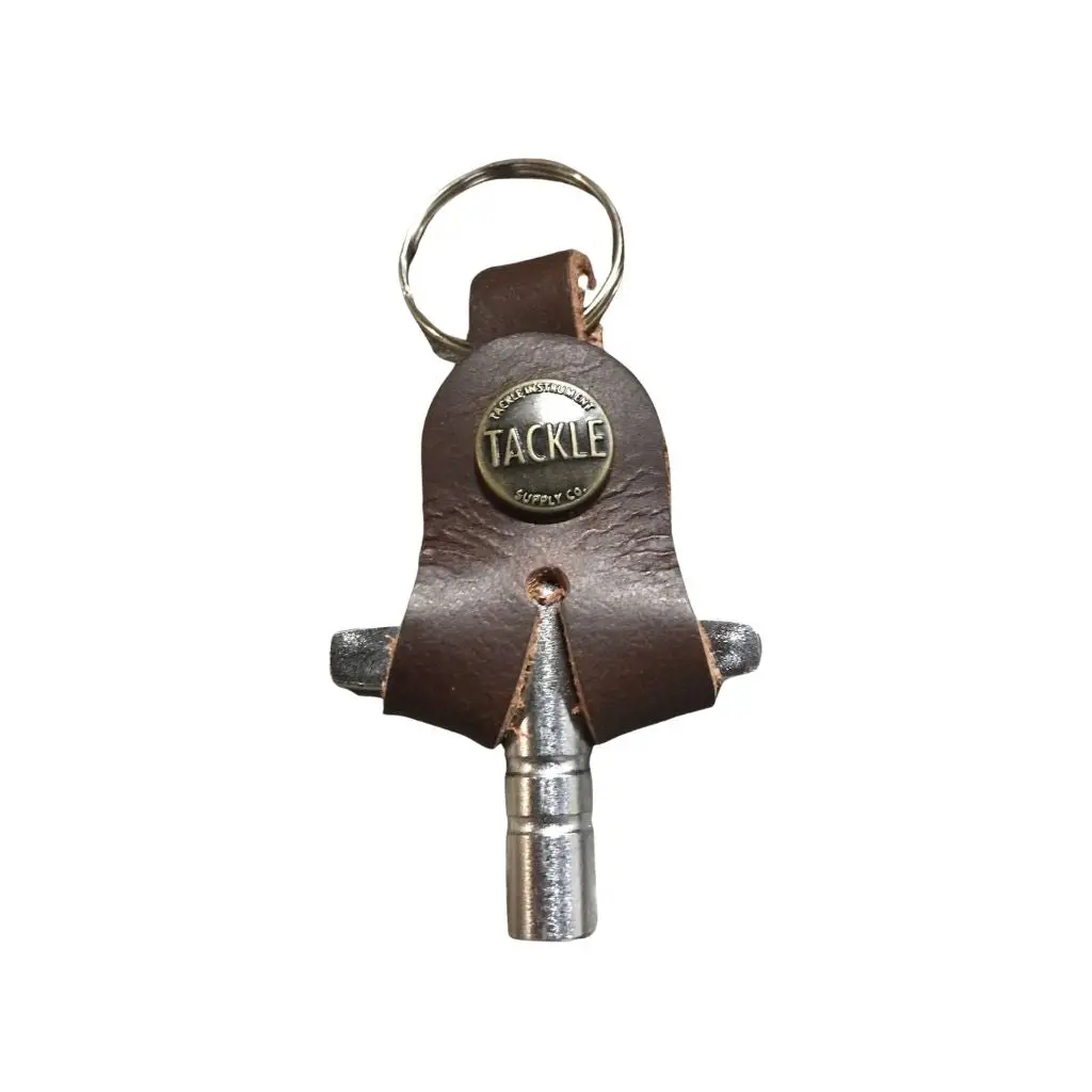 Tackle Leather Drum Key Case - Mahogany 1