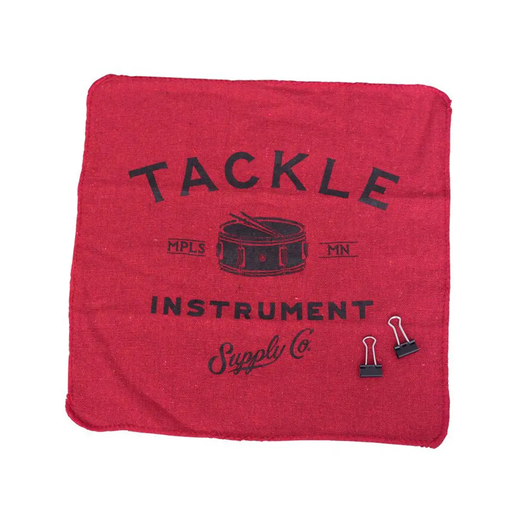 Tackle Shop Rag Tone Dampener Red With Clips 1