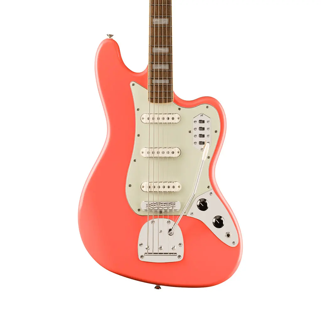 Squier Classic Vibe Limited Edition 6-String Bass Vi W/Mint Pickguard - Tahitian Coral 1