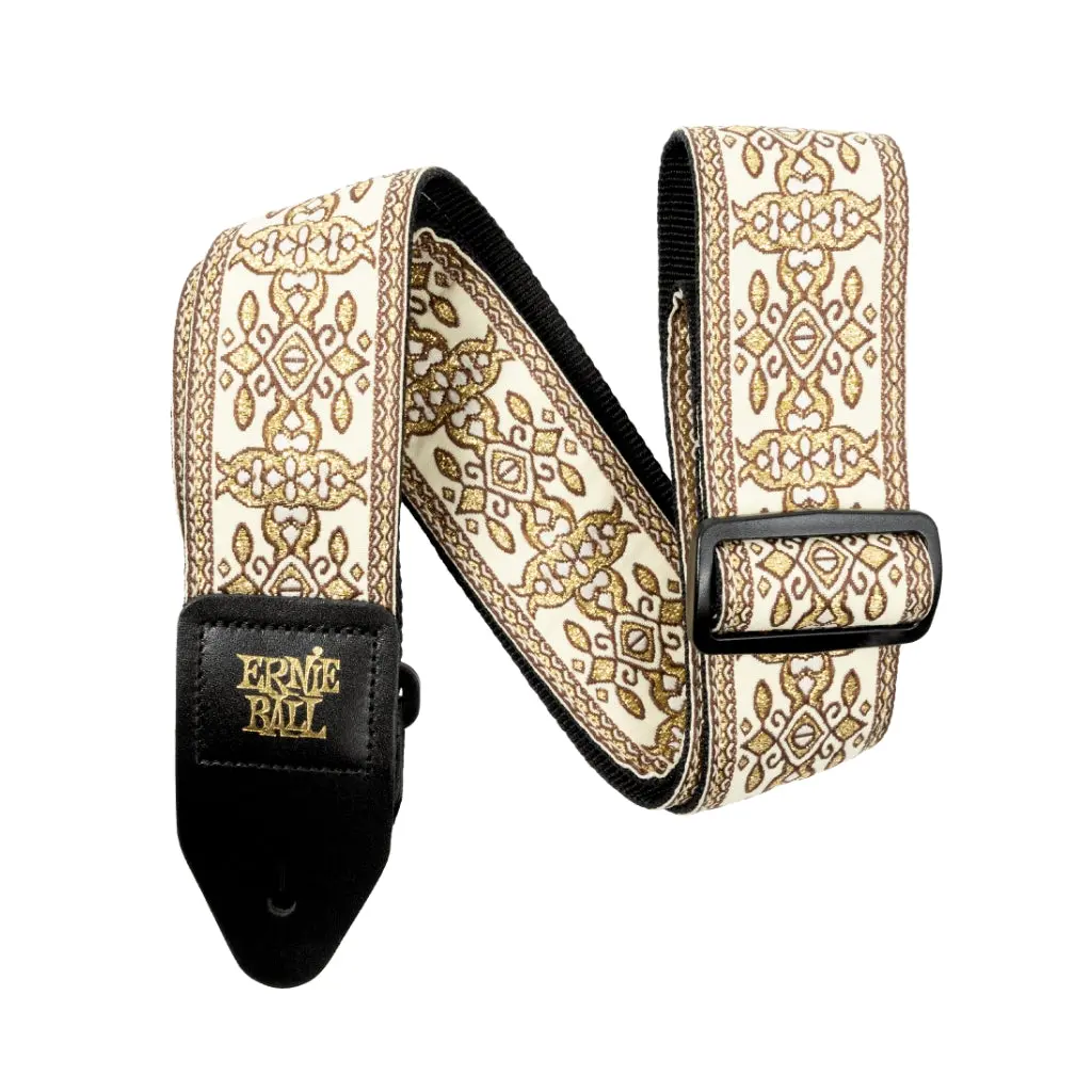 Ernie Ball Classic Jacquard Guitar Strap/Bass Strap - Golden Tapestry 1