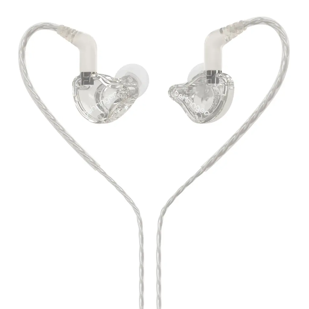 Behringer Mo240-Cl Pro Dual Driver In-Ear Studio Earphones - Clear 1