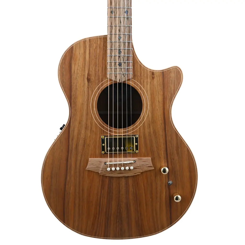 Cole Clark An2ec-Blbl Humbucker - All Blackwood 1