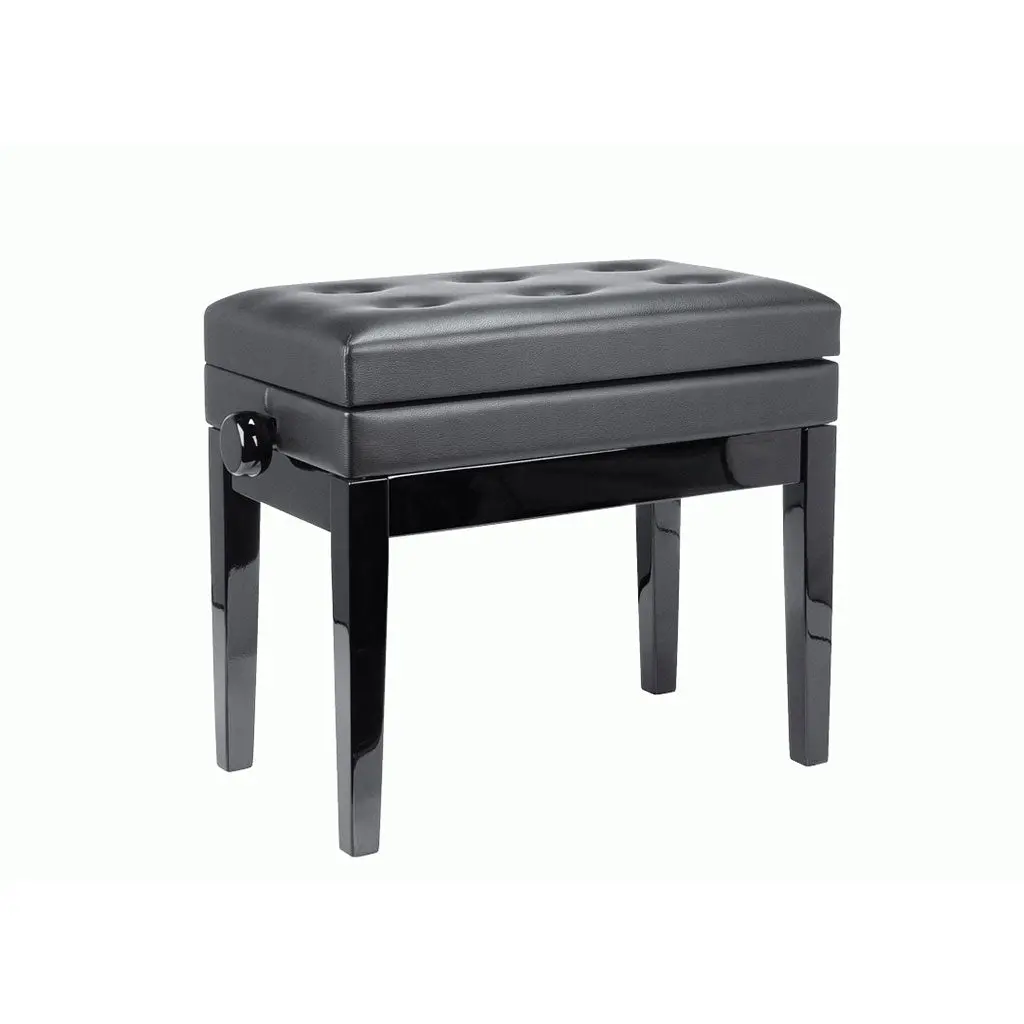 Beale Bpb220bk Piano Bench Plush Cushion W/ Storage 1