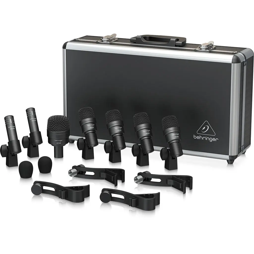 Behringer Bc1200 Professional 7-Piece Drum Microphone Set For Studio And Live Applications 1