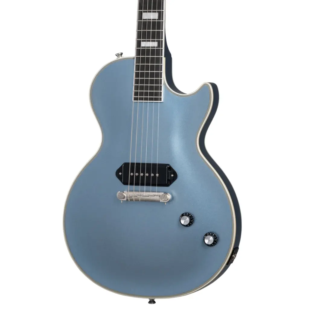 Epiphone Jared James Nichols "Blues Power" Les Paul Custom Electric Guitar - Aged Pelham Blue 1