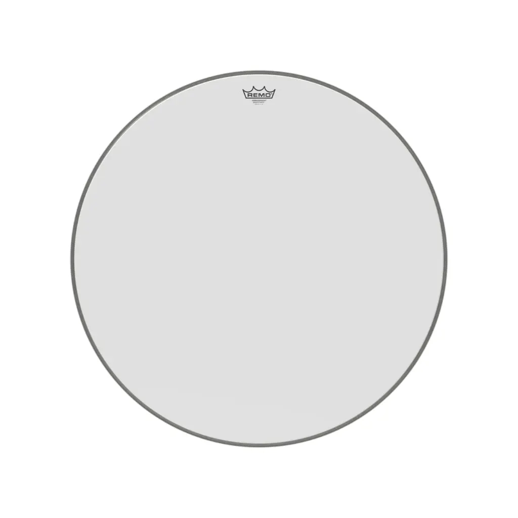 Remo 24" Ambassador Smooth White Bass Drum Head 1